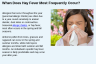 When Does Hay Fever Most Frequently Occur?