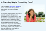 Is There Any Way to Prevent Hay Fever?
