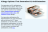Allergy Options: First Generation H1-Antihistamines