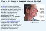What is An Allergy or Seasonal Allergic Rhinitis?