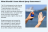 What Should I Know About Spray Sunscreens? What Should I Know About Spray Sunscreens?