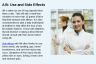 Alli: Use and Side Effects