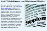 Are OTC Herbal Weight Loss Pills Safe and Effective?
