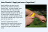 How Should I Apply an Insect Repellent?