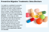 Preventive Migraine Treatments: Beta-Blockers Preventive Migraine Treatments: Beta-Blockers