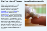 The First Line of Therapy - Topical Corticosteroids The First Line of Therapy - Topical Corticosteroids