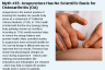 Myth #15: Acupuncture Has No Scientific Basis for Osteoarthritis (OA) Myth #15: Acupuncture Has No Scientific Basis for Osteoarthritis (OA)