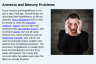 Amnesia and Memory Problems Amnesia and Memory Problems