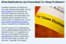 What Medications Are Prescribed For Sleep Problems? What Medications Are Prescribed For Sleep Problems?