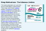 Sleep Medications: The Infamous Ambien