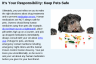 It's Your Responsibility: Keep Pets Safe