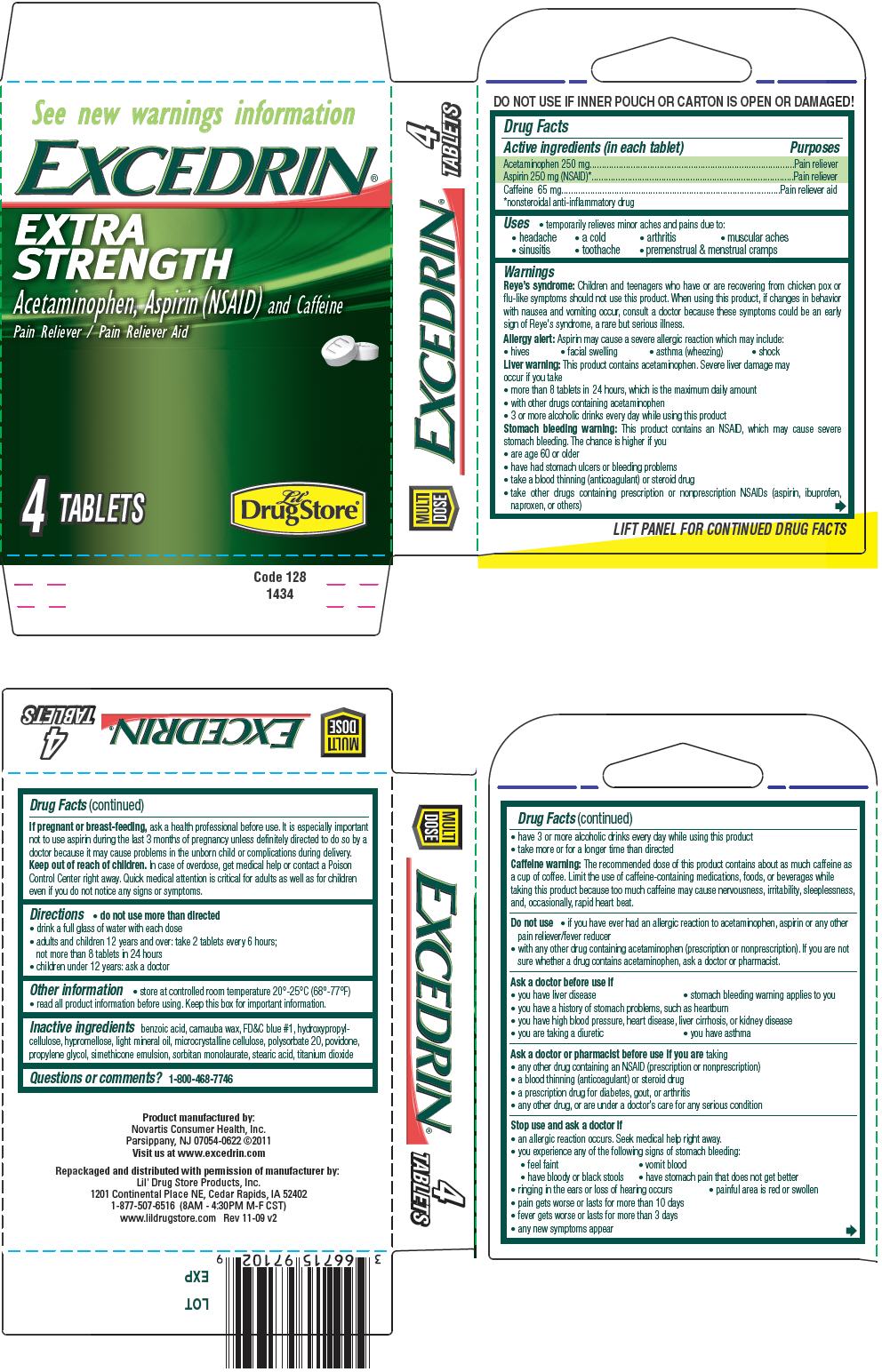 Excedrin Extra Strength (tablet) Lil' Drug Store Products ...