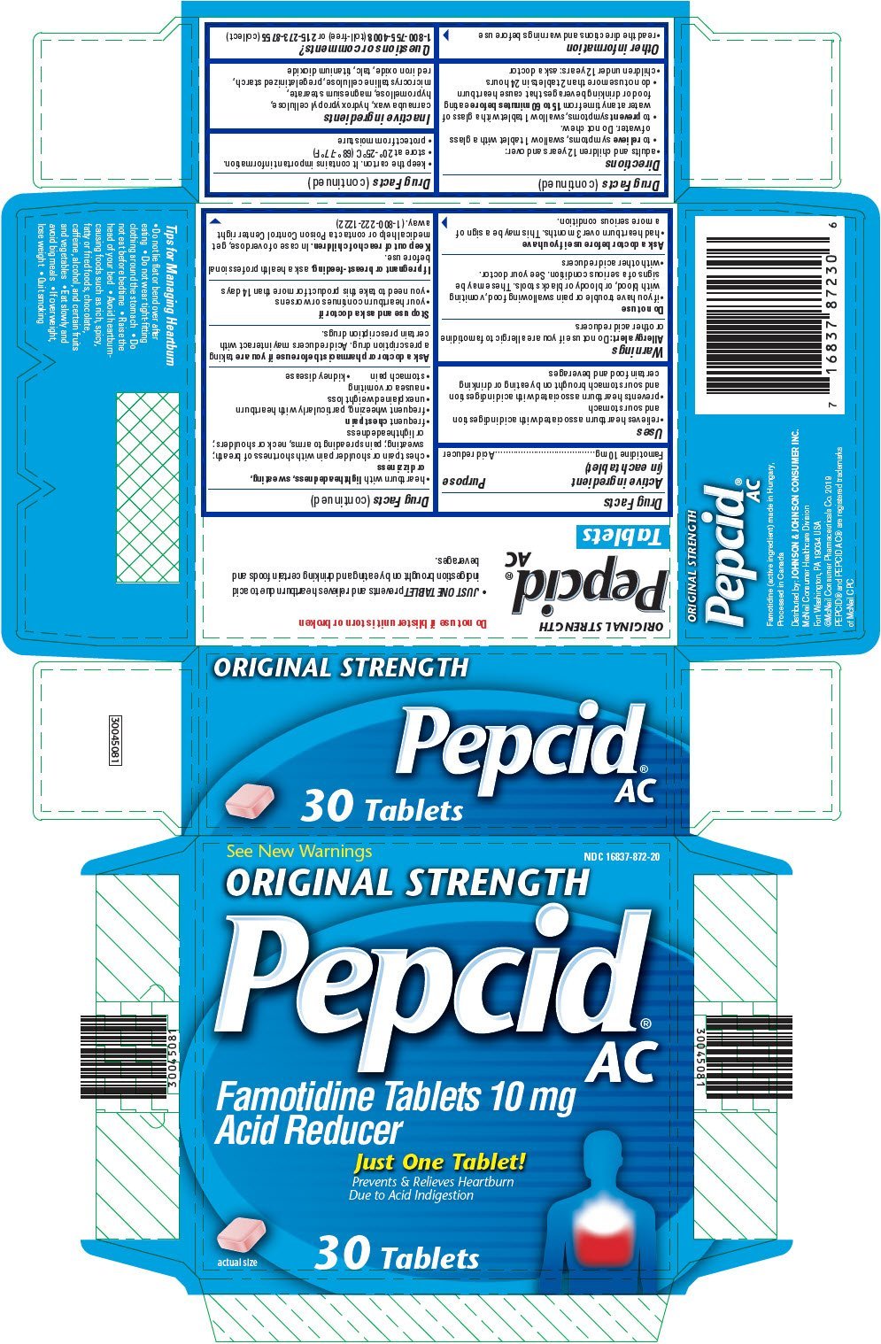 pepcid complete inactive ingredients