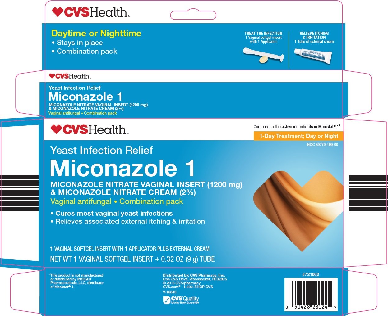 miconazole 1 yeast infection relief  kit  cvs pharmacy