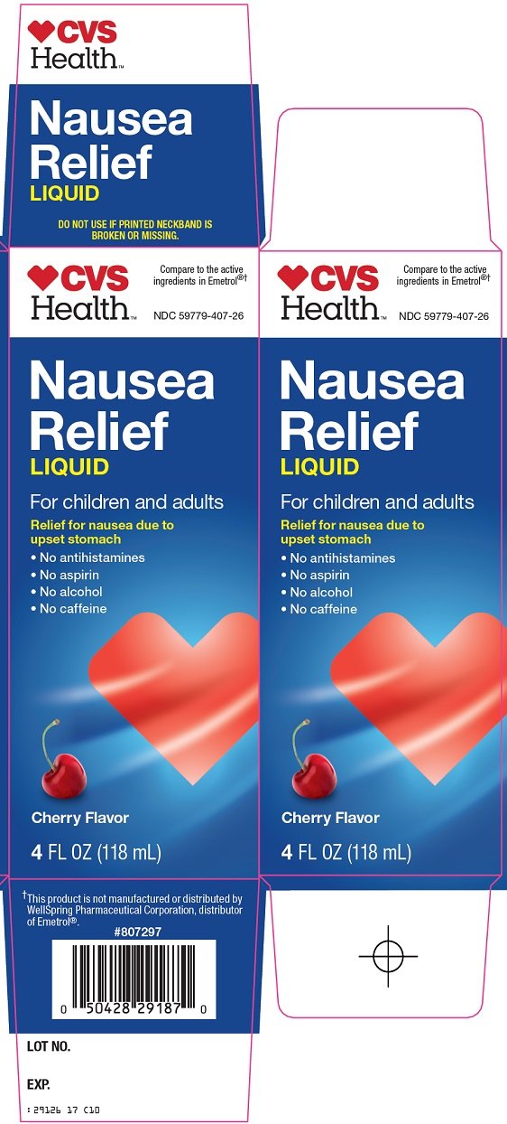Nausea relief (CVS Pharmacy) DEXTROSE 1.87g in 5mL, FRUCTOSE 1.87g in