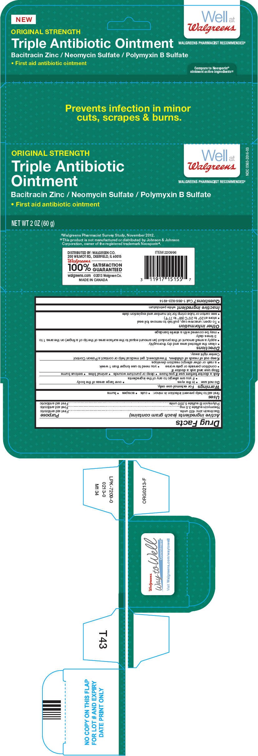 Walgreens Triple Antibiotic (ointment) Walgreen Company