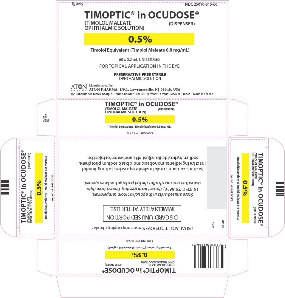 Timoptic in Ocudose - FDA prescribing information, side Timoptic in Ocudose - FDA prescribing information, side
