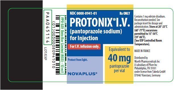 can protonix be given iv push