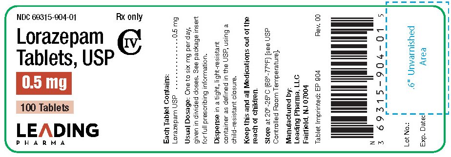 lorazepam .5mg length