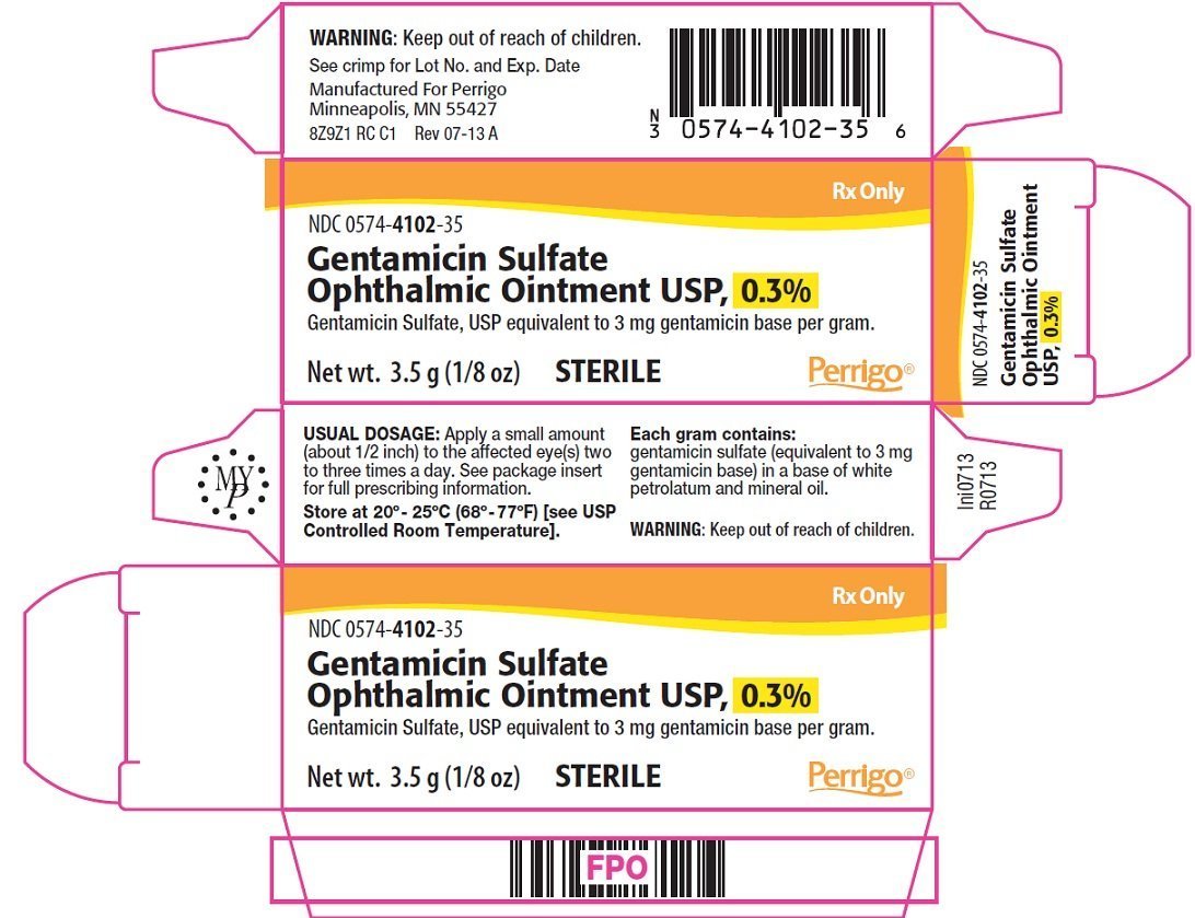 Gentamicin Ophthalmic Ointment FDA prescribing information, side