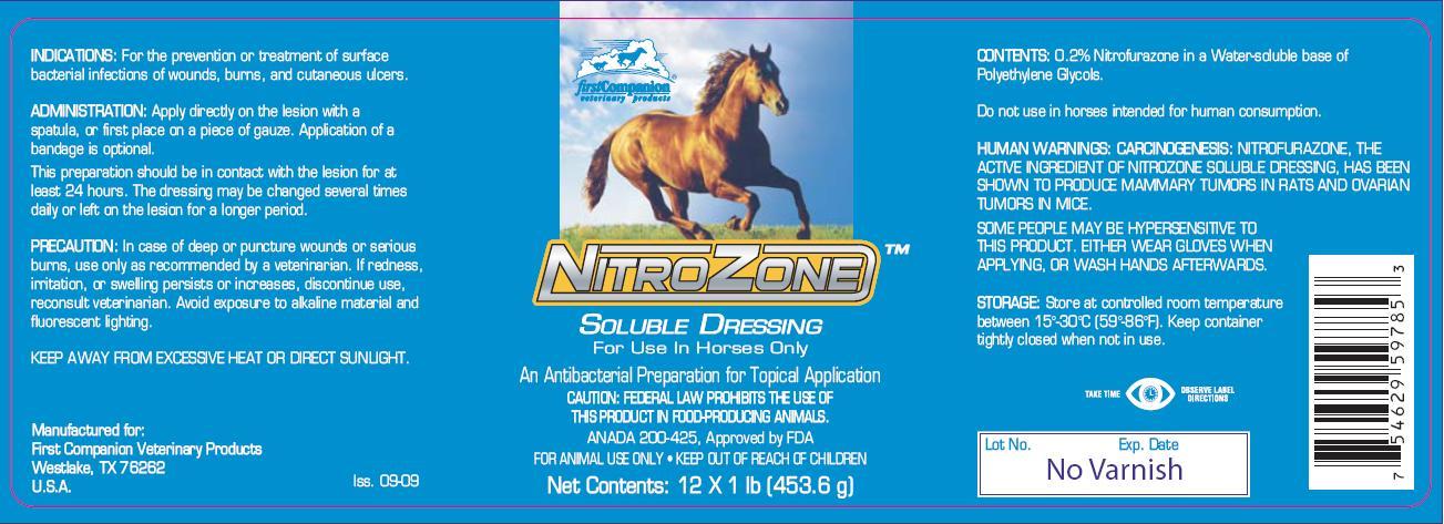 Nitrofurazone Soluble Dressing Horses