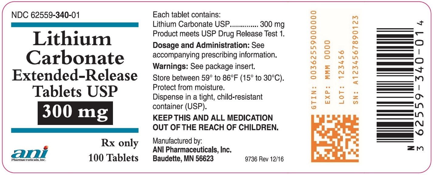 Lithium Carbonate ER Tablets FDA prescribing information, side