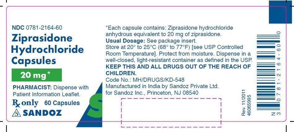 Ziprasidone Hcl Dosage