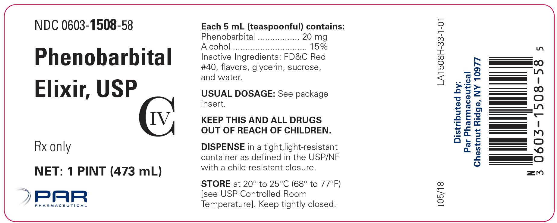 Phenobarbital Elixir FDA prescribing information, side effects and uses