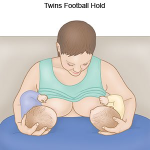 Twins football Hold