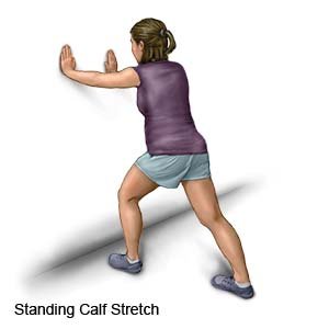 Standing calf stretch 