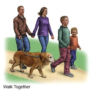 Family Walking for Exercise