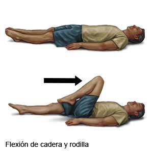 Flexión de cadera y rodilla