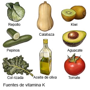 Fuentes de vitamina K