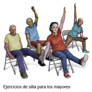 Ejercicios de silla para los mayores