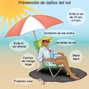 Prevención de daños del sol