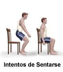Picture of chair squats exercise
