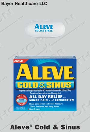 Ingredients in aleve tablets and sinus