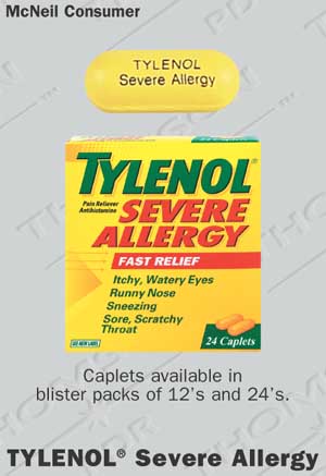 Do antihistamines and other allergy medicines contain acetaminophen?