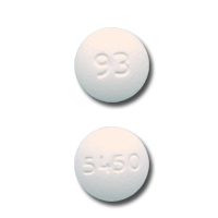 Pill 93 5450 White Round is Alprazolam Extended Release