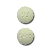 Pill 93 5453 Green Round is Alprazolam Extended Release