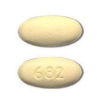 Pill 682 Yellow Oval is Budeprion XL