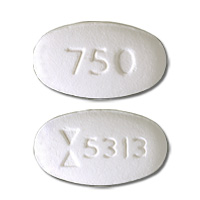 Ciprofloxacin hydrochloride 750 mg Logo 5313 750