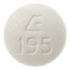 Alprazolam extended-release 0.5 mg E 195