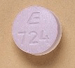 Pill E 724 White Round is Aspirin and Carisoprodol