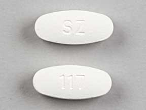 Pill SZ 117 White Oval is Carvedilol