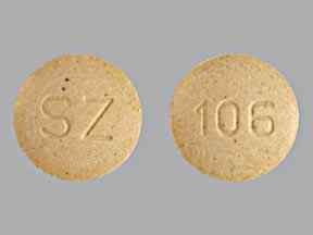 Pill SZ 106 Peach Round is Cetirizine Hydrochloride (chewable)