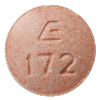 Pill E 172 Pink Round is Enalapril Maleate and Hydrochlorothiazide