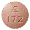 Pill E 172 Pink Round is Enalapril Maleate and Hydrochlorothiazide 