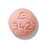 Fosinopril sodium and hydrochlorothiazide 20 mg / 12.5 mg E 342