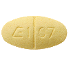 Pill E1 07 Yellow Oval is Gabapentin